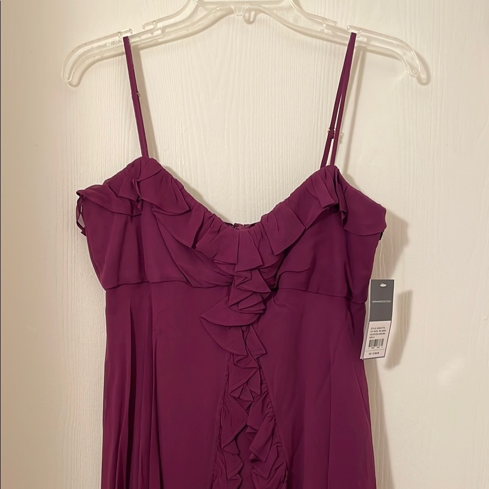 Donna Ricco Purple Ruffle Dress - Picture 4 of 8